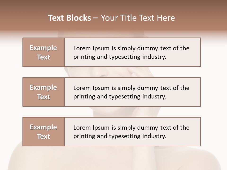 Horizontal Skin Beauty PowerPoint Template