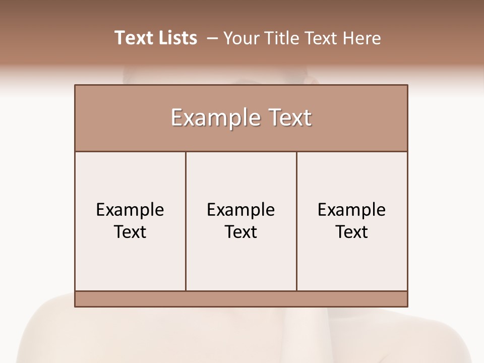 Horizontal Skin Beauty PowerPoint Template