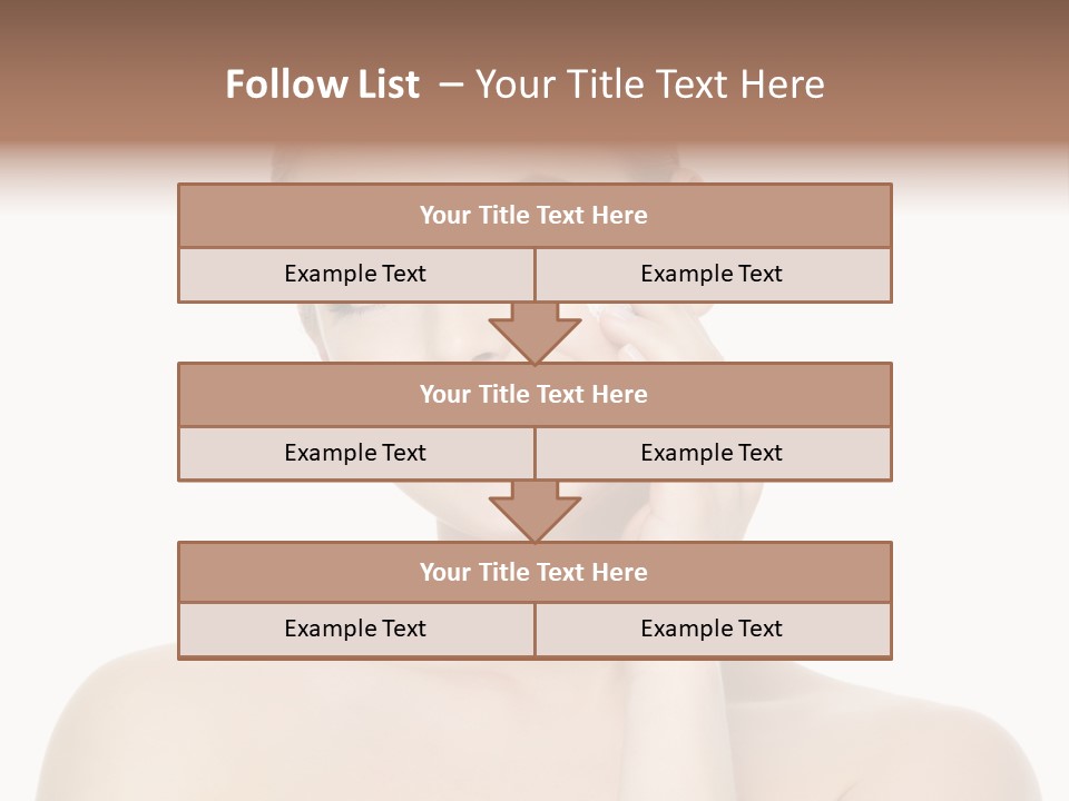 Horizontal Skin Beauty PowerPoint Template