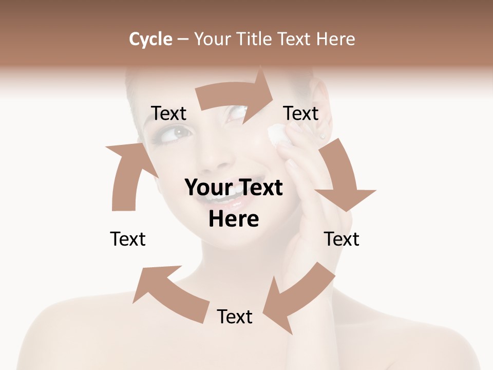Horizontal Skin Beauty PowerPoint Template
