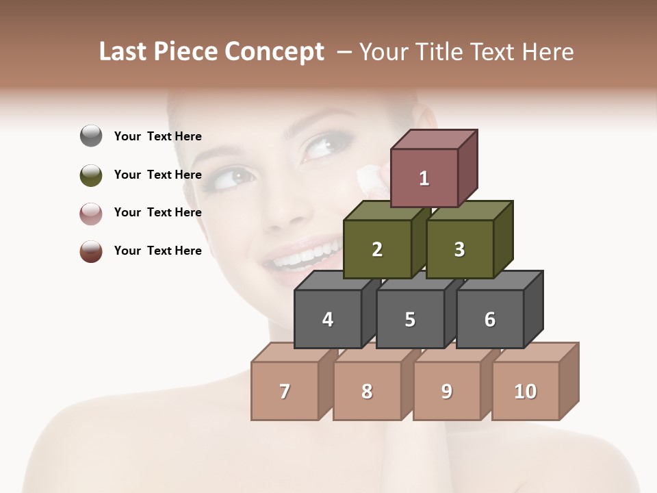 Horizontal Skin Beauty PowerPoint Template