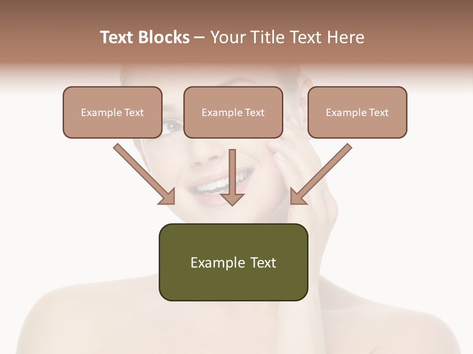 Horizontal Skin Beauty PowerPoint Template