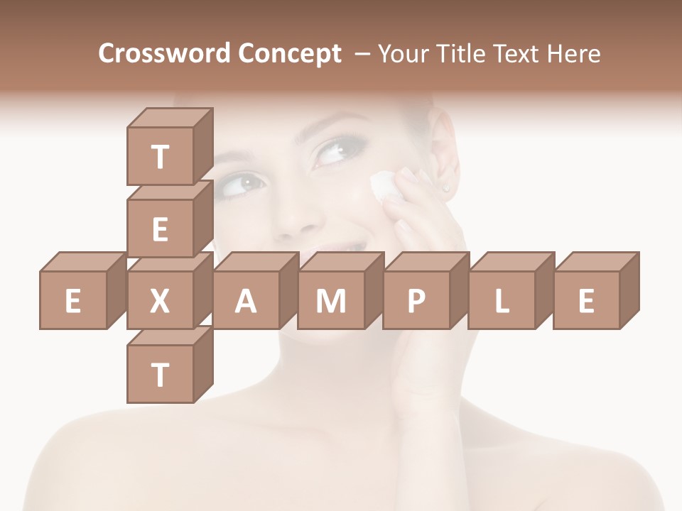 Horizontal Skin Beauty PowerPoint Template