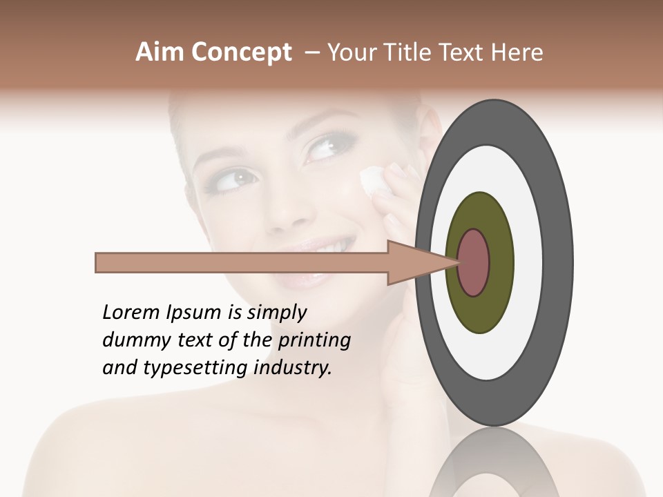 Horizontal Skin Beauty PowerPoint Template
