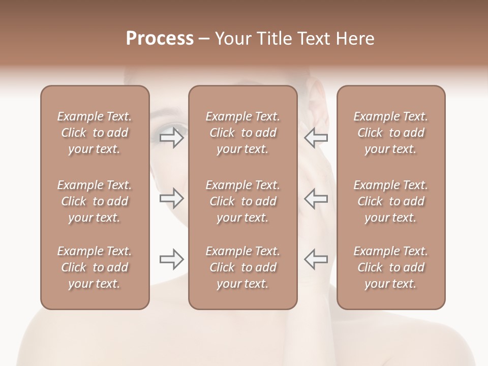 Horizontal Skin Beauty PowerPoint Template