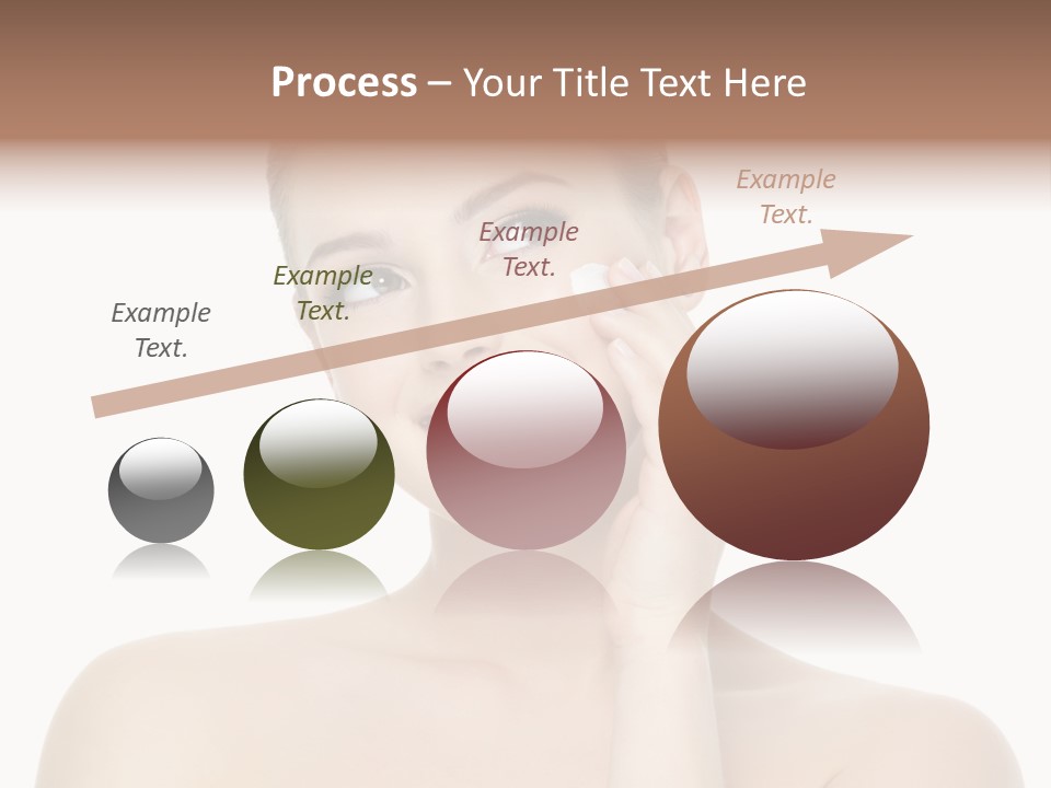 Horizontal Skin Beauty PowerPoint Template