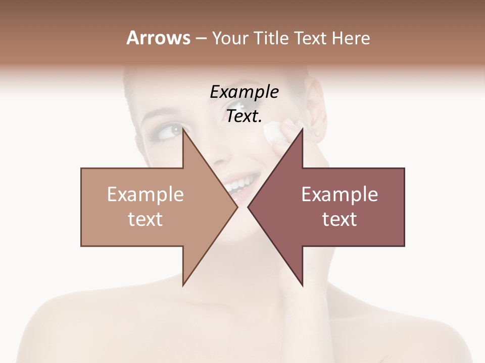 Horizontal Skin Beauty PowerPoint Template