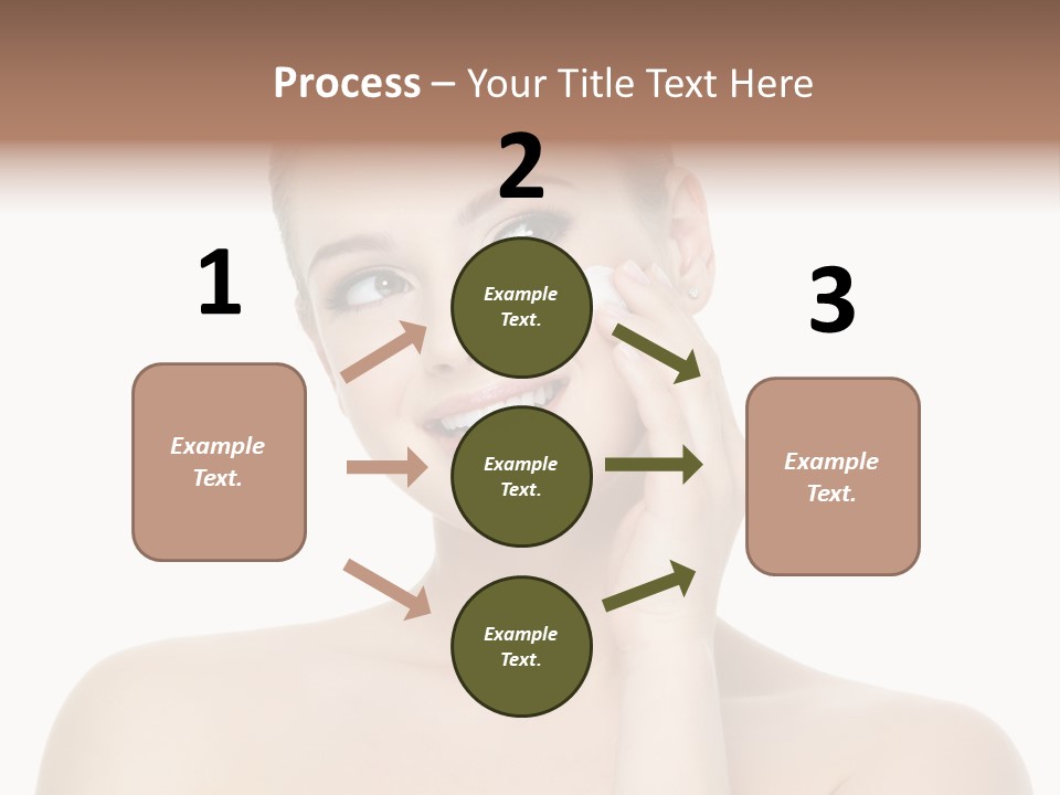 Horizontal Skin Beauty PowerPoint Template