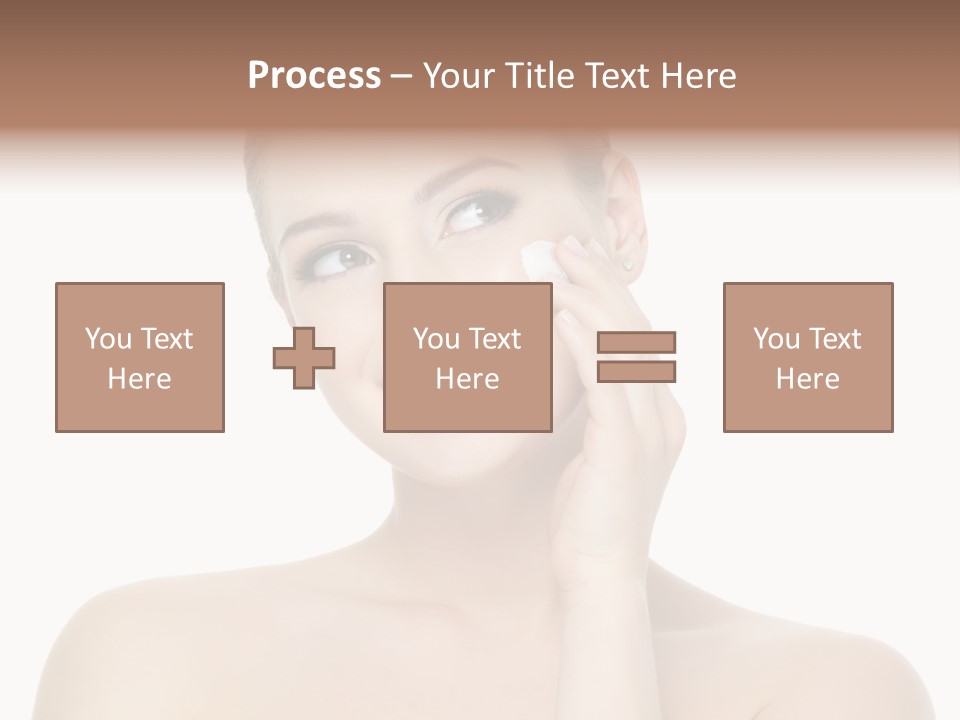 Horizontal Skin Beauty PowerPoint Template
