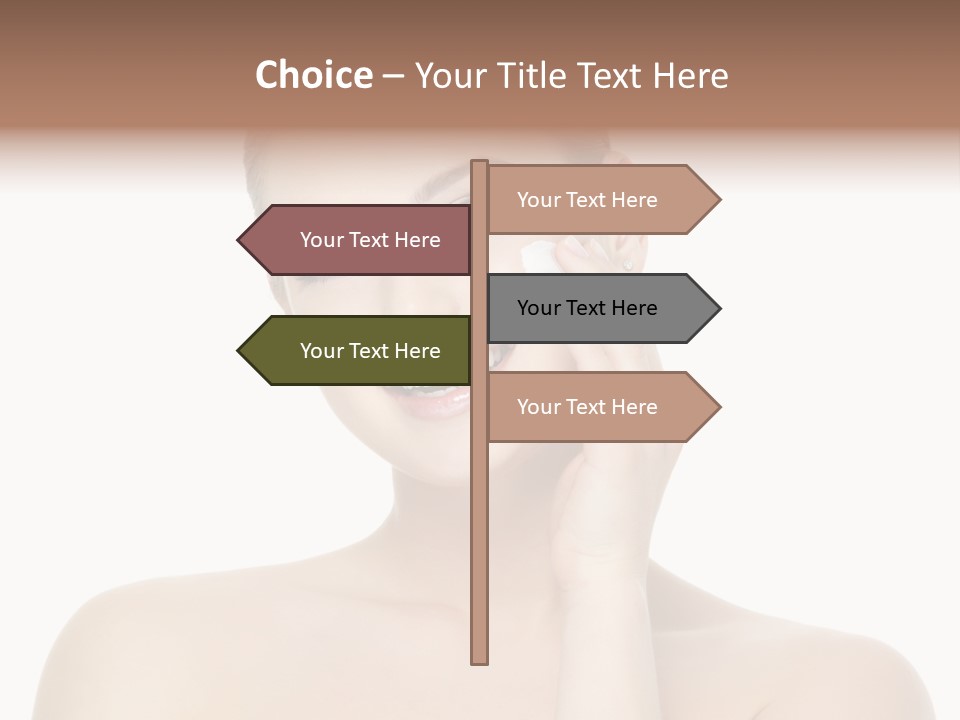 Horizontal Skin Beauty PowerPoint Template