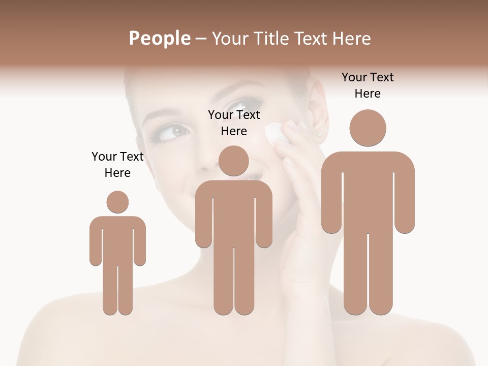 Horizontal Skin Beauty PowerPoint Template