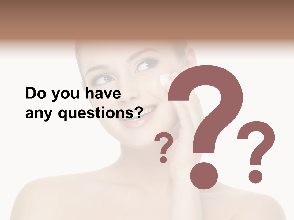 Horizontal Skin Beauty PowerPoint Template