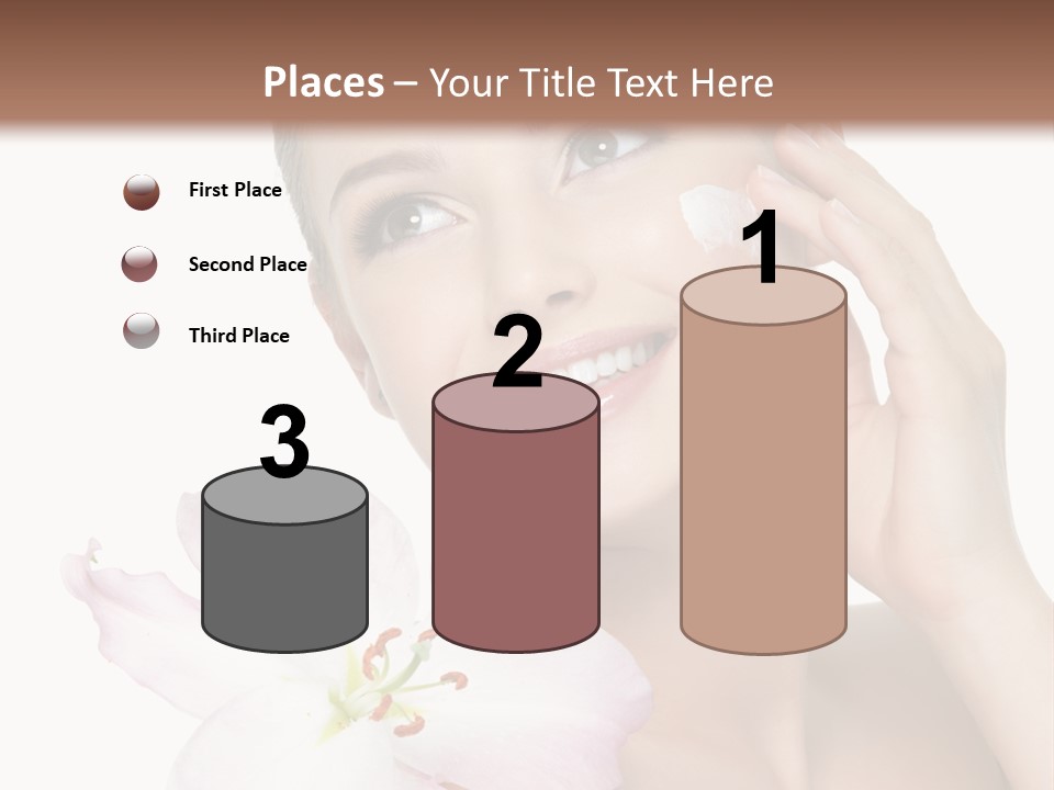 Happy Teenager Cheek PowerPoint Template