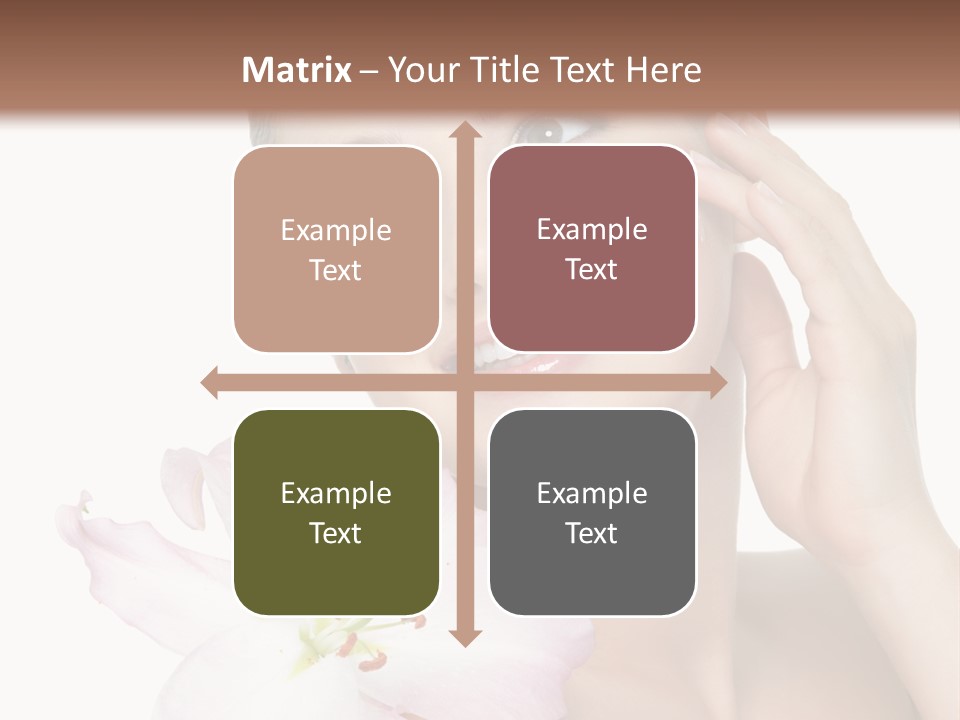 Happy Teenager Cheek PowerPoint Template