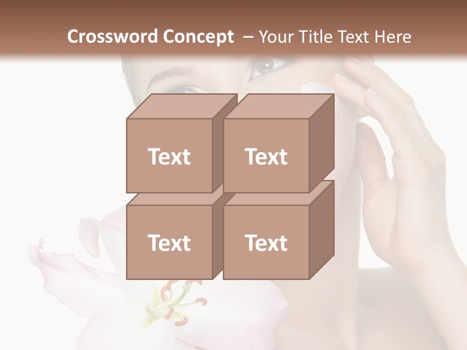 Happy Teenager Cheek PowerPoint Template