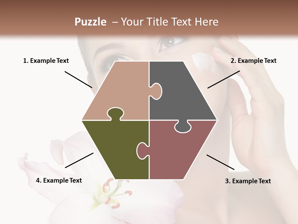 Happy Teenager Cheek PowerPoint Template