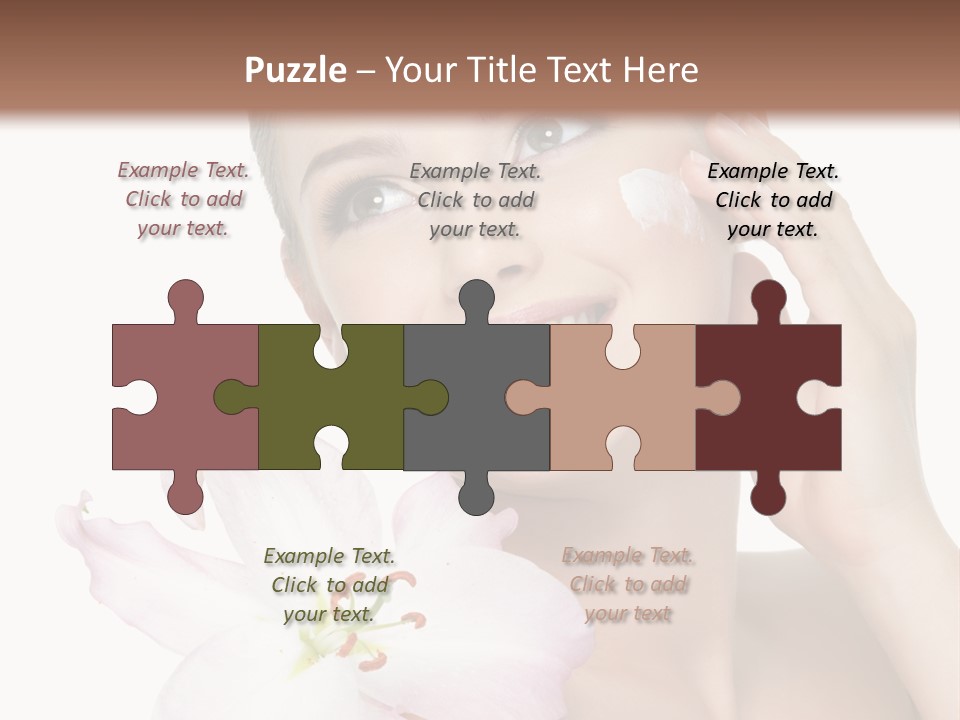 Happy Teenager Cheek PowerPoint Template