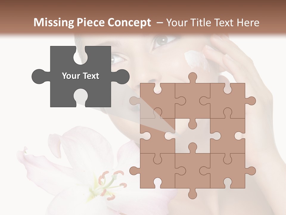 Happy Teenager Cheek PowerPoint Template