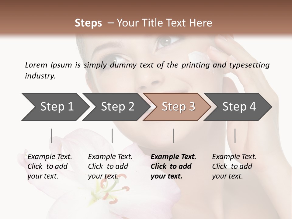 Happy Teenager Cheek PowerPoint Template