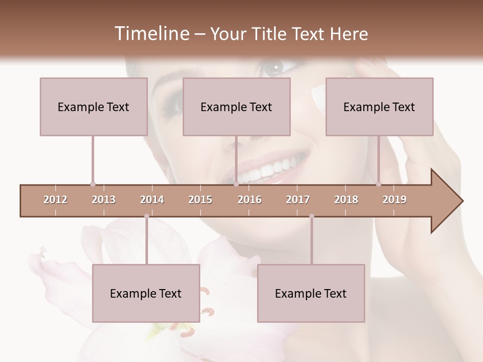 Happy Teenager Cheek PowerPoint Template