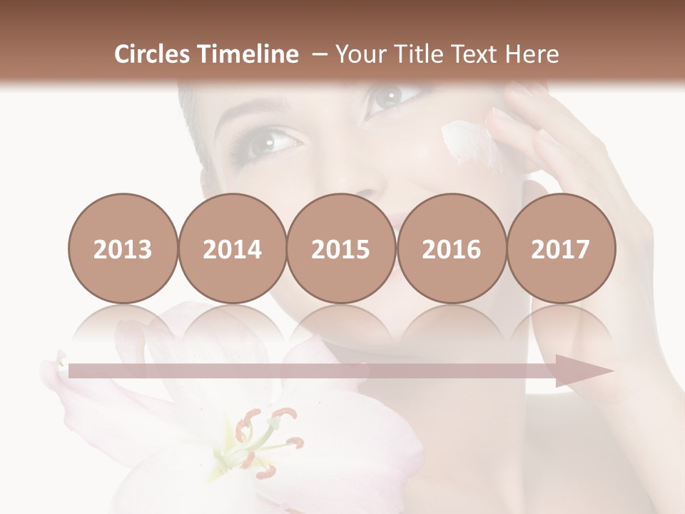 Happy Teenager Cheek PowerPoint Template