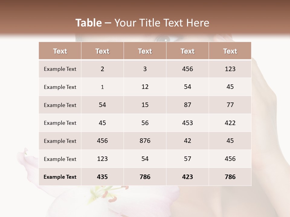 Happy Teenager Cheek PowerPoint Template