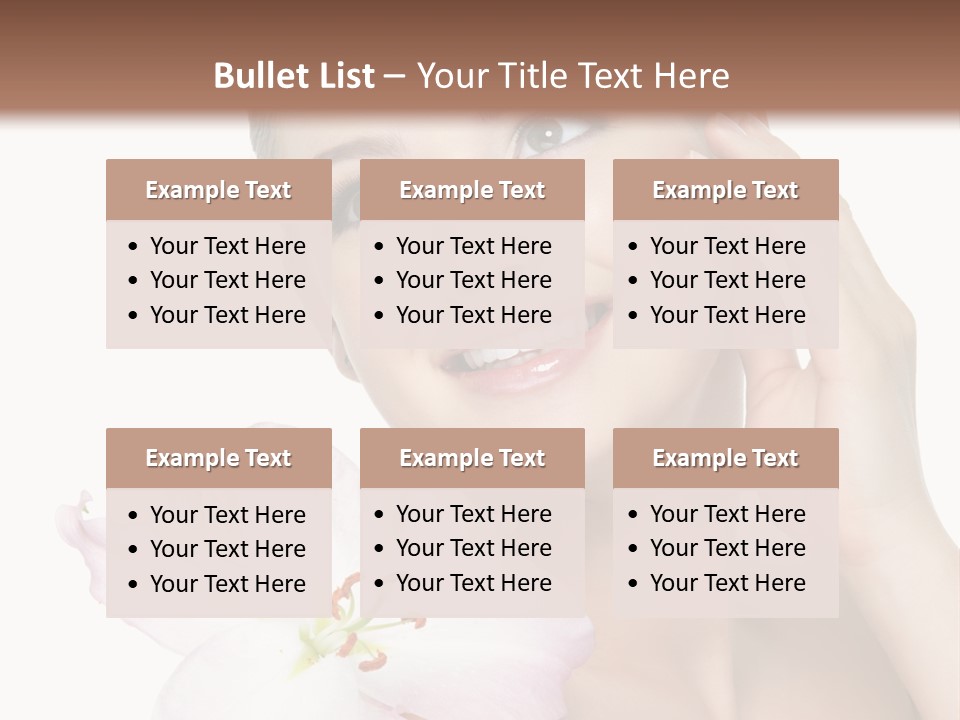 Happy Teenager Cheek PowerPoint Template