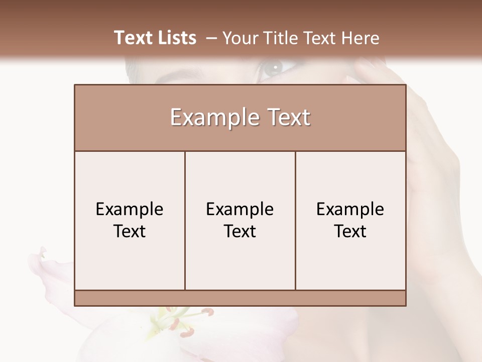 Happy Teenager Cheek PowerPoint Template