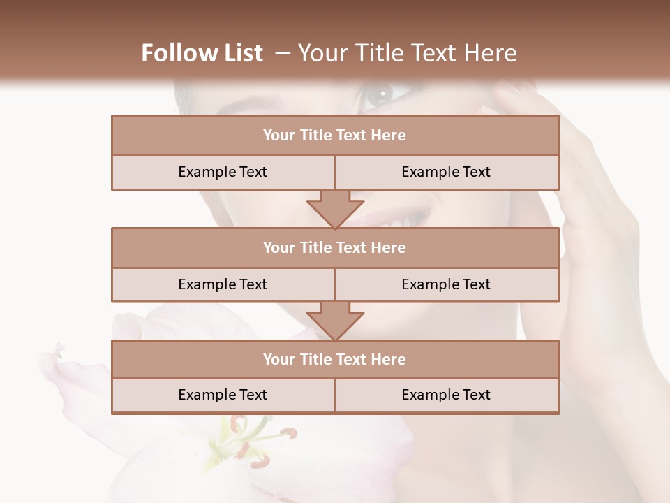 Happy Teenager Cheek PowerPoint Template
