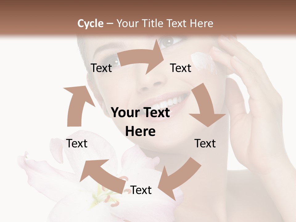 Happy Teenager Cheek PowerPoint Template