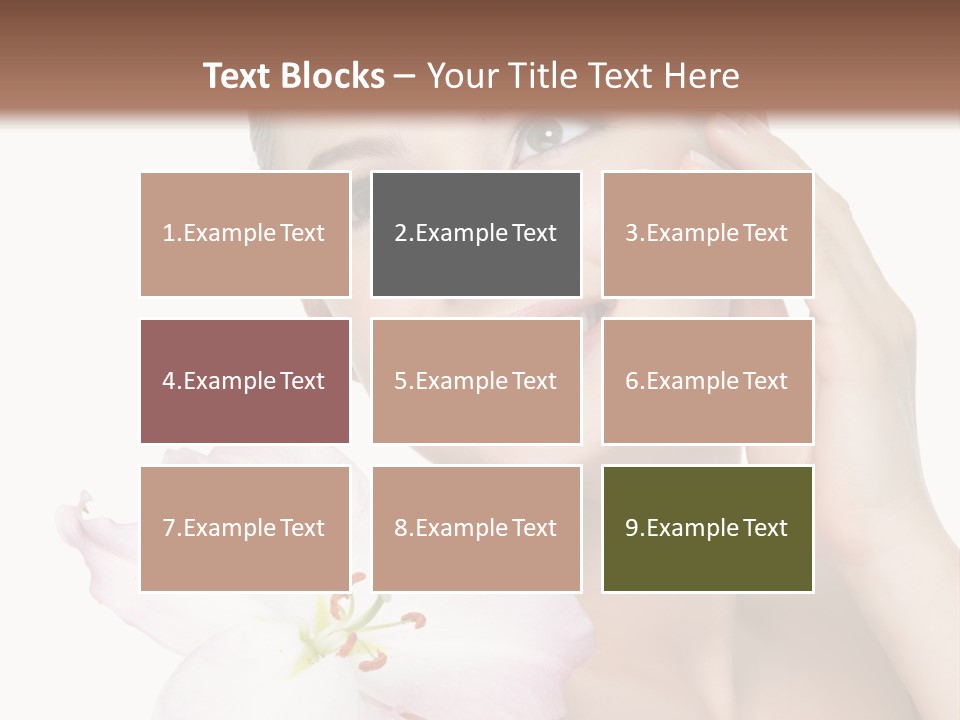 Happy Teenager Cheek PowerPoint Template