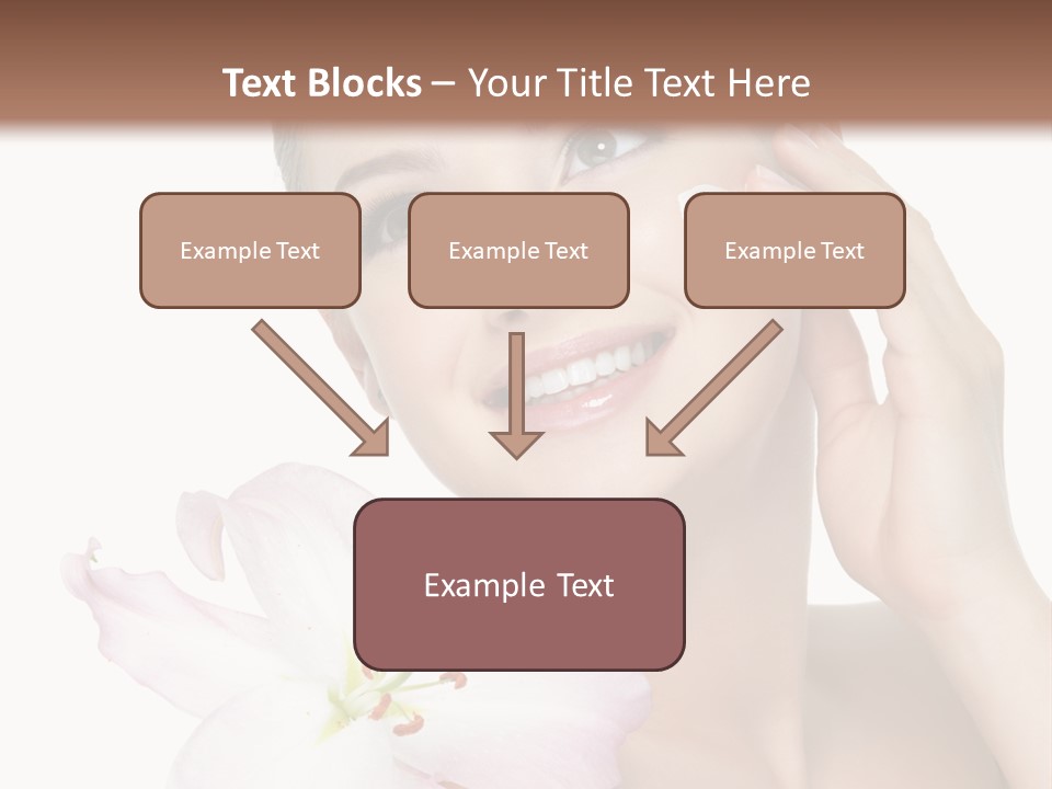 Happy Teenager Cheek PowerPoint Template
