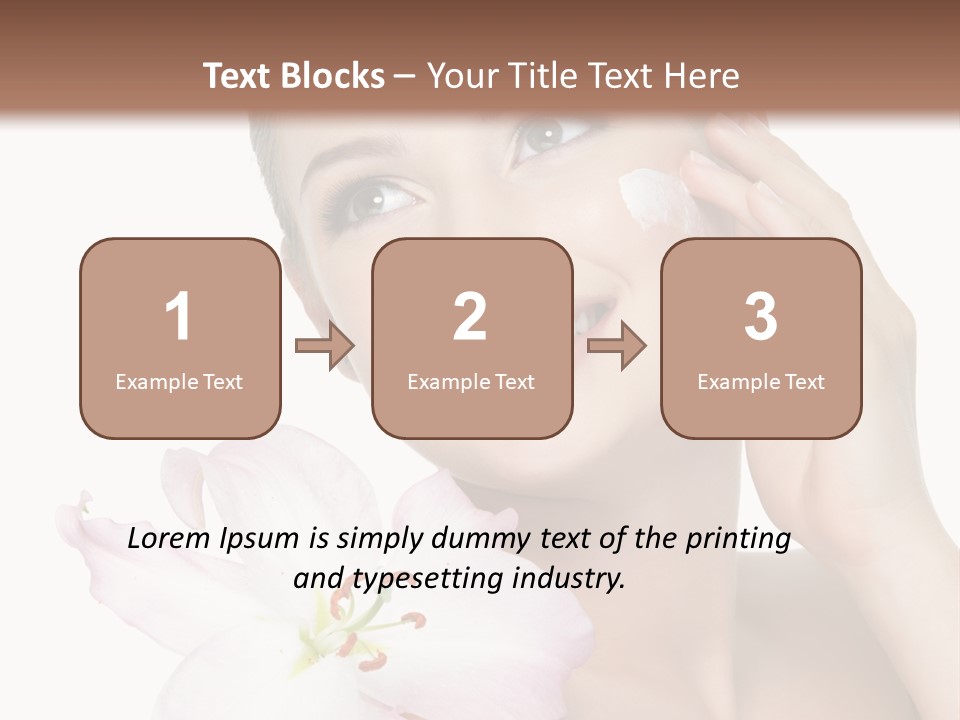 Happy Teenager Cheek PowerPoint Template