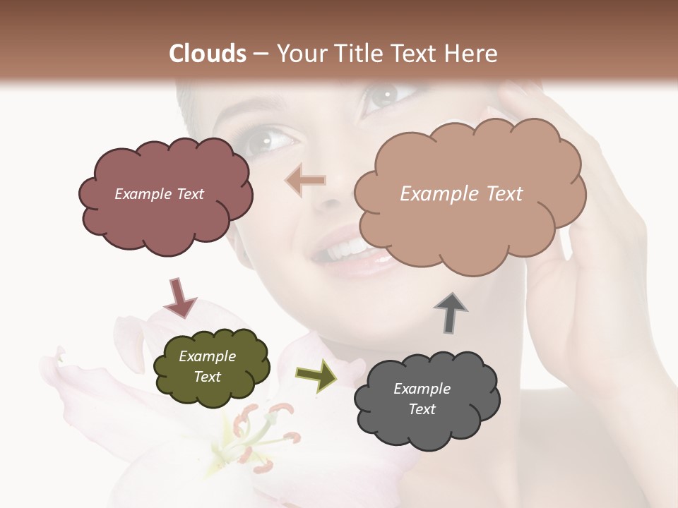 Happy Teenager Cheek PowerPoint Template