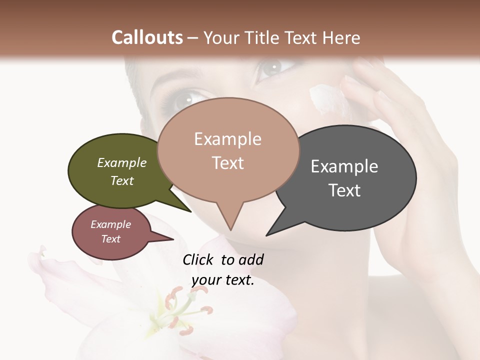 Happy Teenager Cheek PowerPoint Template