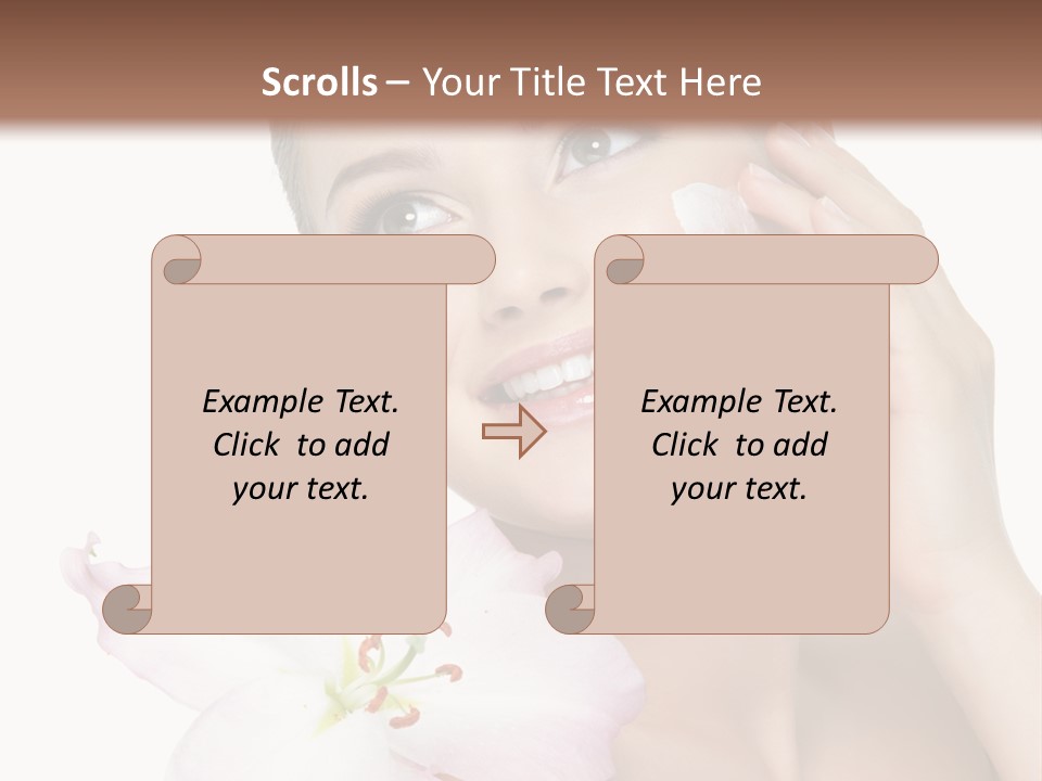 Happy Teenager Cheek PowerPoint Template