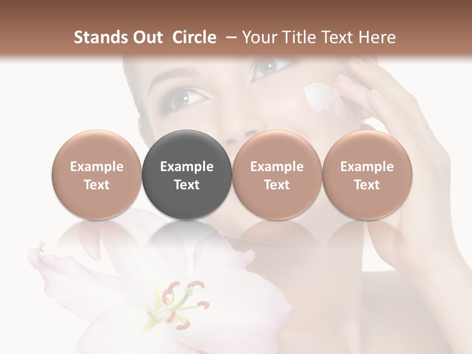 Happy Teenager Cheek PowerPoint Template