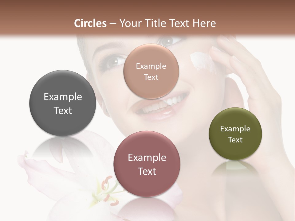 Happy Teenager Cheek PowerPoint Template