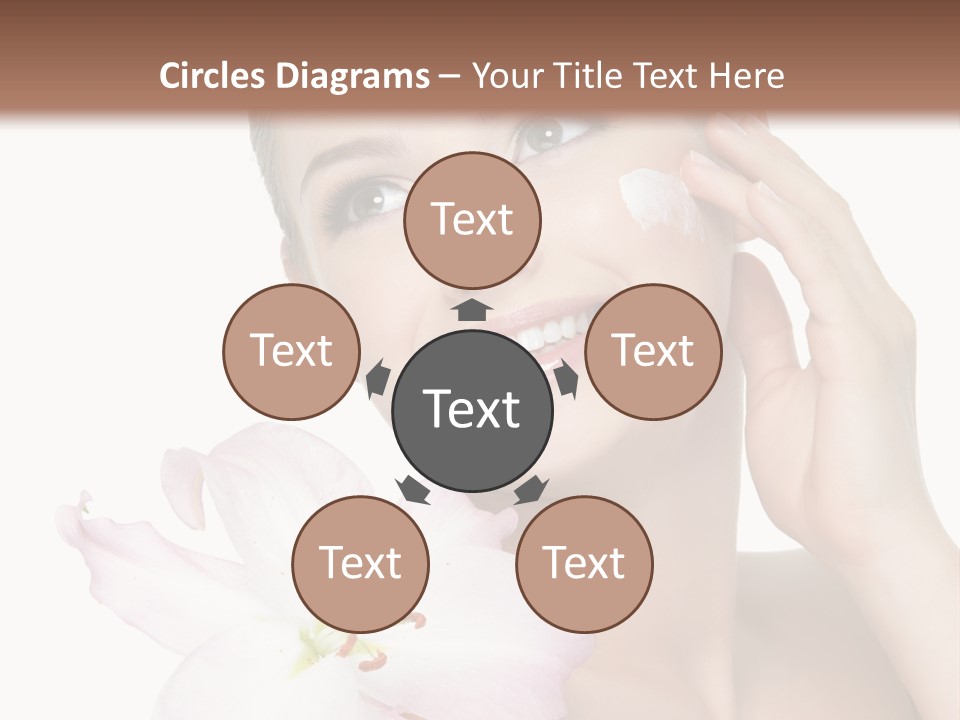 Happy Teenager Cheek PowerPoint Template