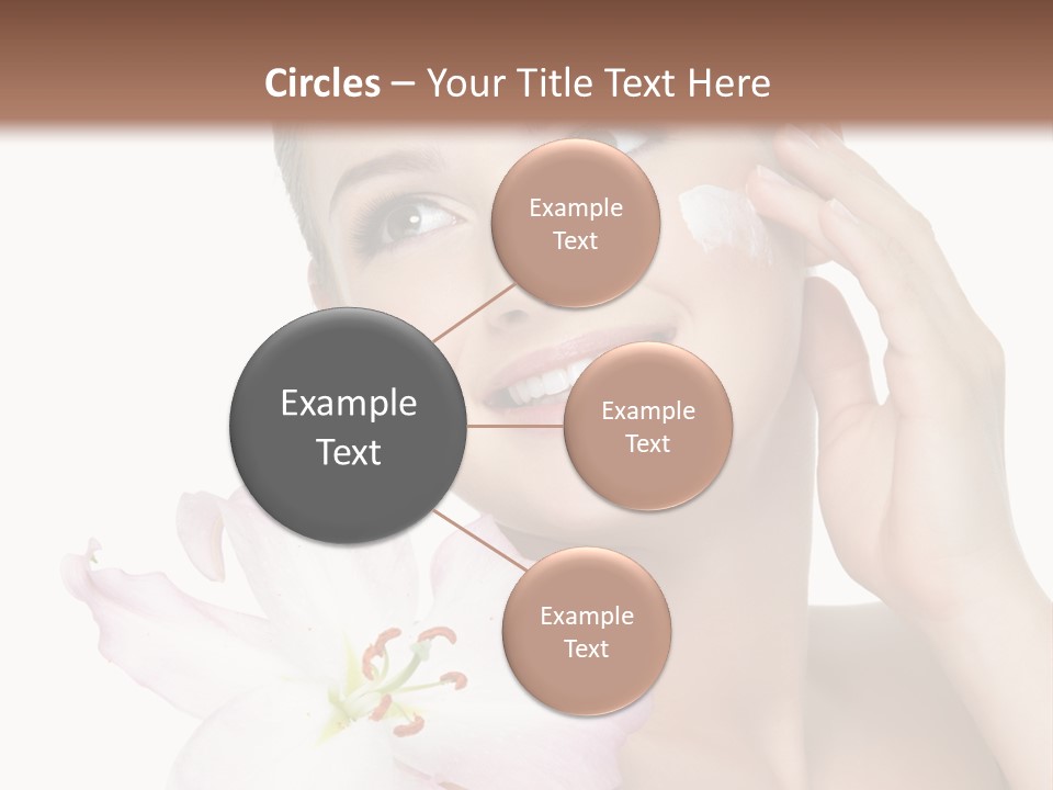 Happy Teenager Cheek PowerPoint Template