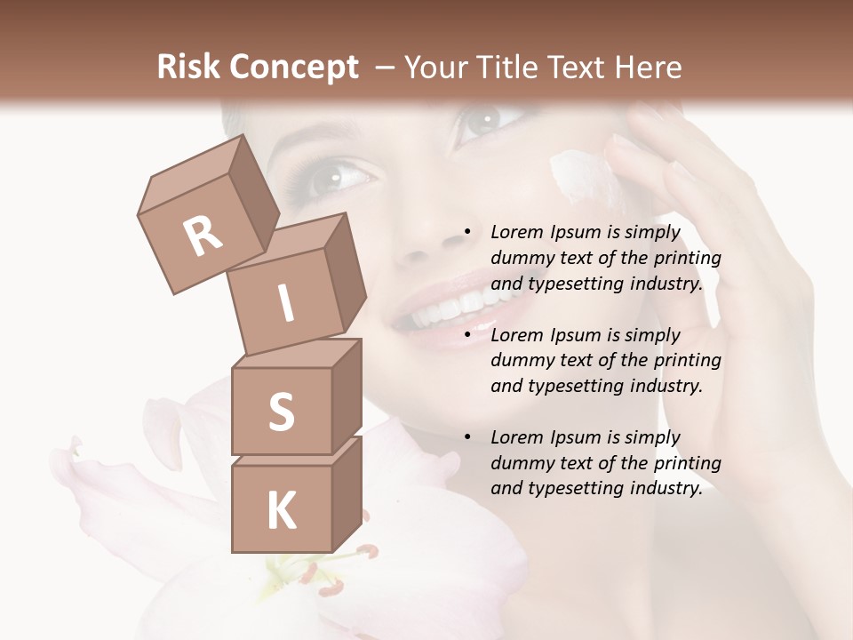 Happy Teenager Cheek PowerPoint Template