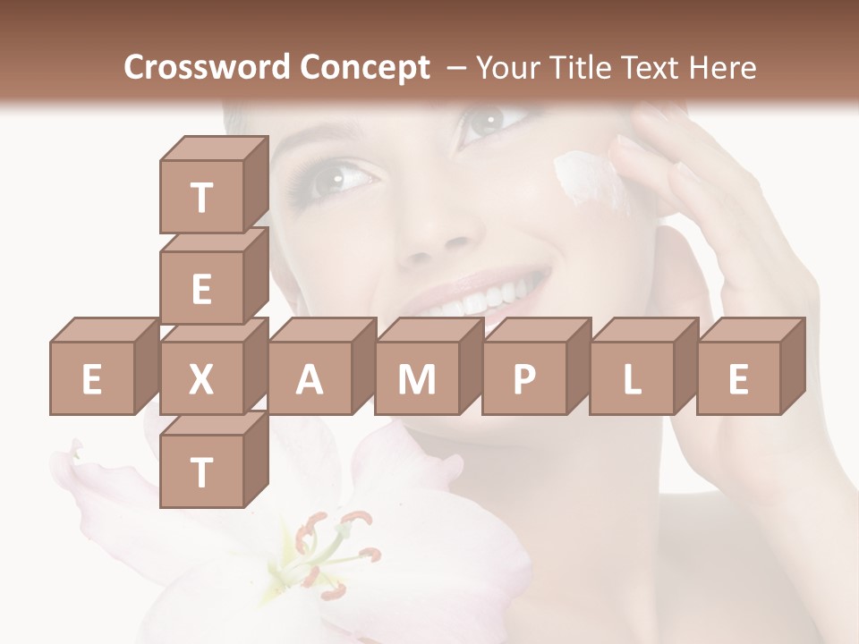 Happy Teenager Cheek PowerPoint Template