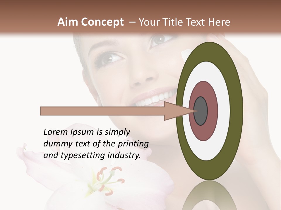 Happy Teenager Cheek PowerPoint Template