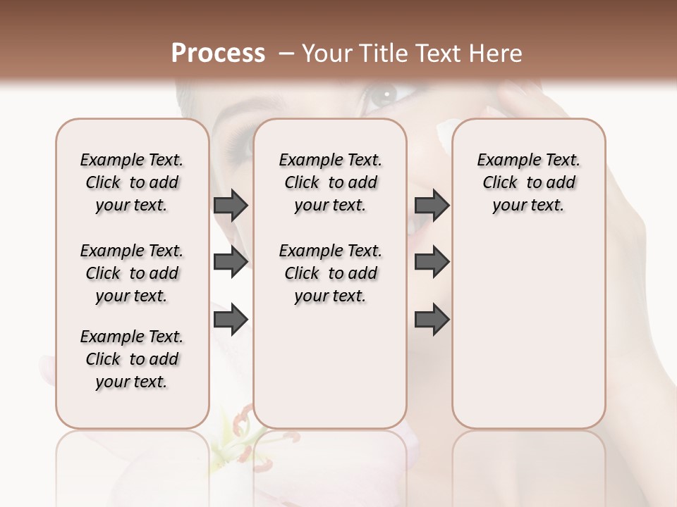 Happy Teenager Cheek PowerPoint Template