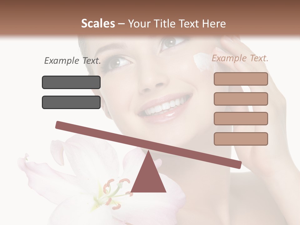 Happy Teenager Cheek PowerPoint Template