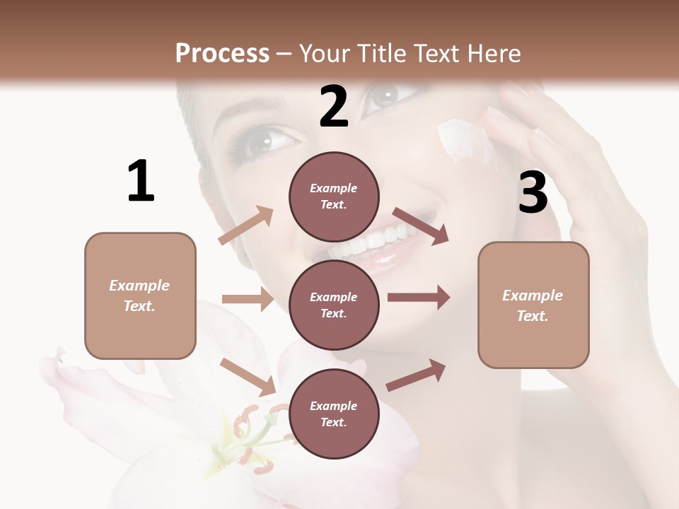 Happy Teenager Cheek PowerPoint Template