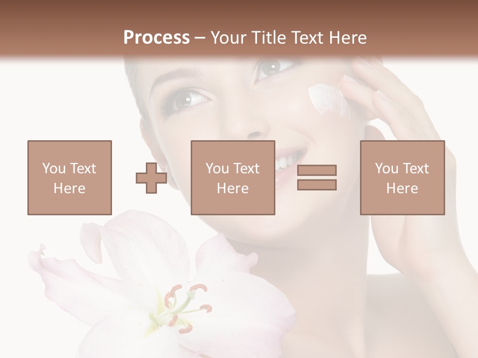 Happy Teenager Cheek PowerPoint Template