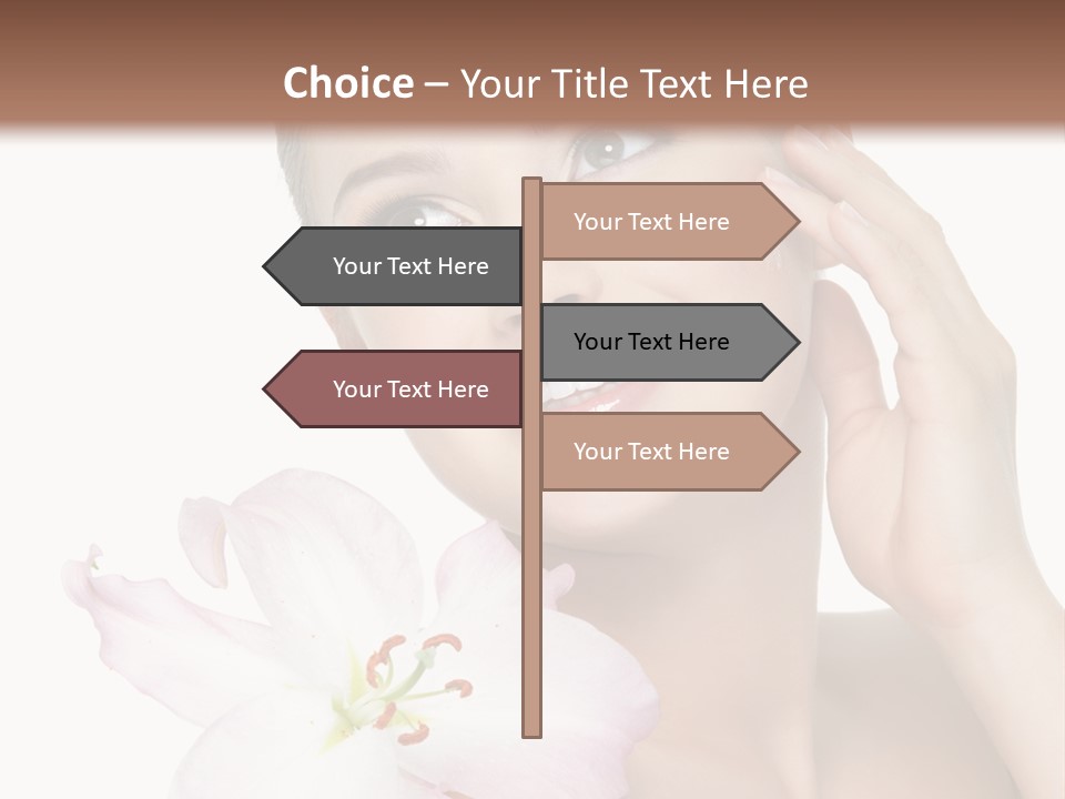 Happy Teenager Cheek PowerPoint Template