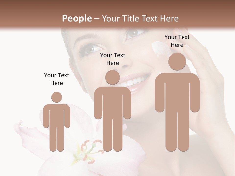 Happy Teenager Cheek PowerPoint Template