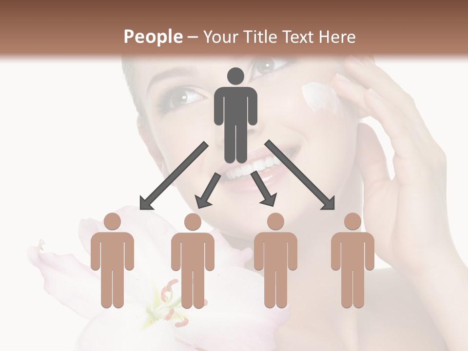 Happy Teenager Cheek PowerPoint Template